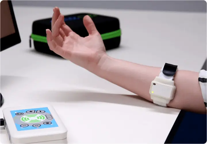 Emego assistive switch in use